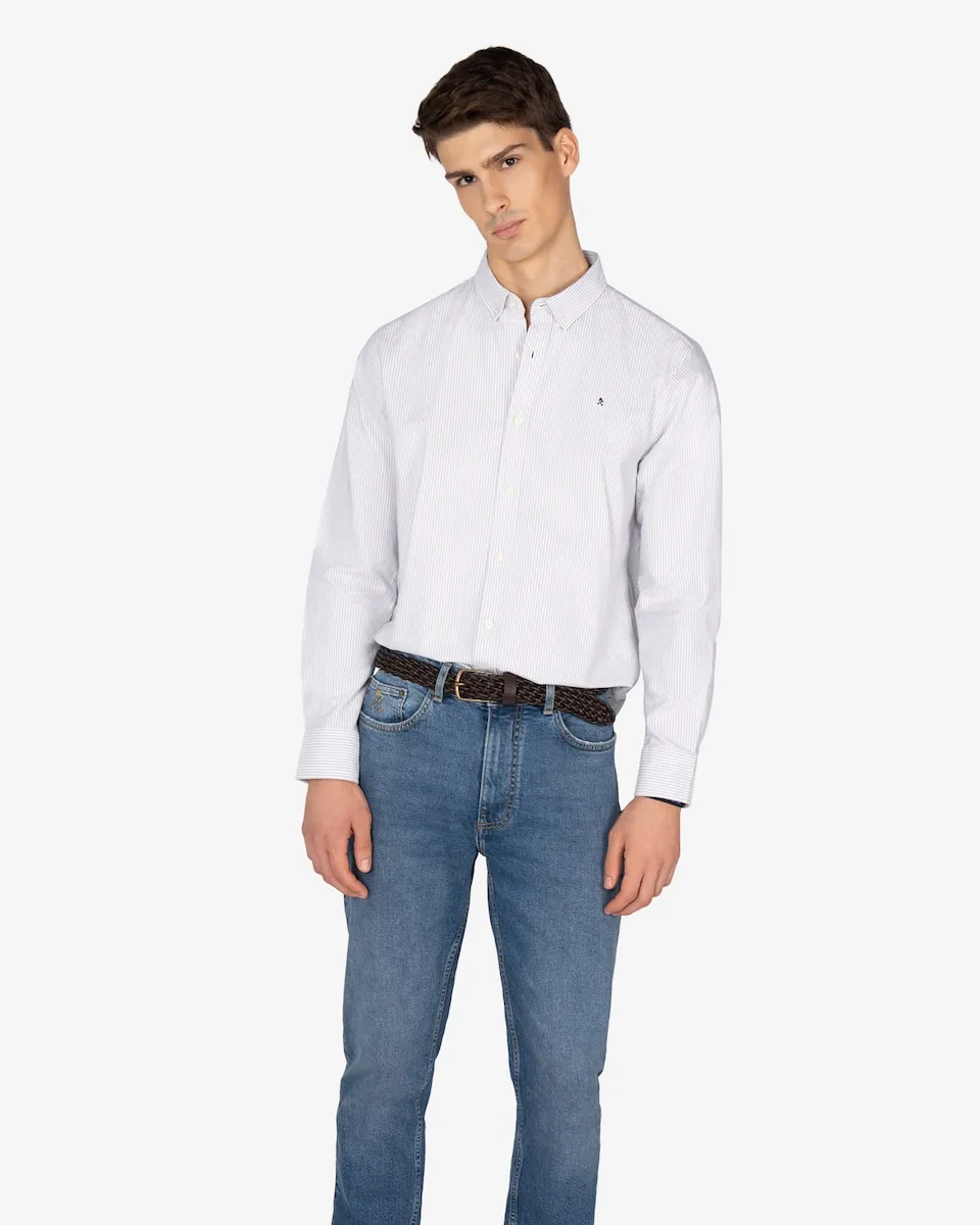 Мужская рубашка в полоску с длинным рукавом Harper & Neyer, белый/синий
Мужская рубашка в полоску с длинным рукавом Harper & Neyer, белый/синий