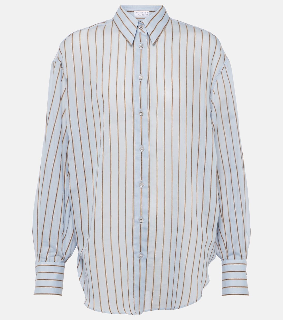 Рубашка из хлопка с ламе Brunello Cucinelli, мультиколор
Рубашка из хлопка с ламе Brunello Cucinelli, мультиколор