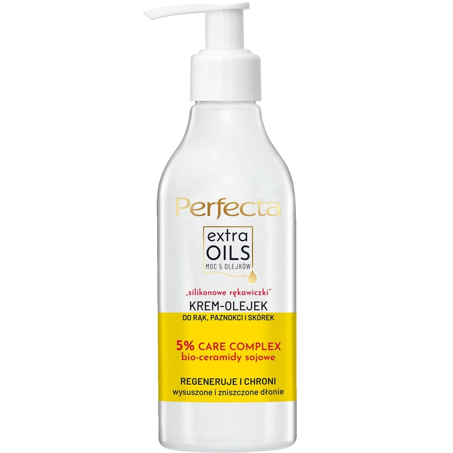 Perfecta, Extra Oils, Крем-масло для рук, ногтей и кутикулы, «силиконовые перчатки», 195мл 
Perfecta, Extra Oils, Крем-масло для рук, ногтей и кутикулы, «силиконовые перчатки», 195мл