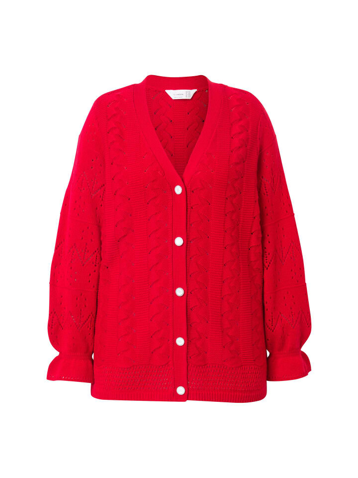 Спортивная куртка MIAMODA Strickjacke, красный
Спортивная куртка MIAMODA Strickjacke, красный