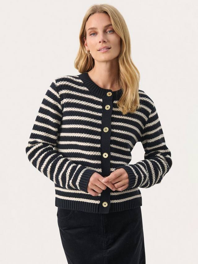 Кардиган в полоску с круглым вырезом leonida Part Two, цвет Whitecap Gray Stripe
Кардиган в полоску с круглым вырезом leonida Part Two, цвет Whitecap Gray Stripe