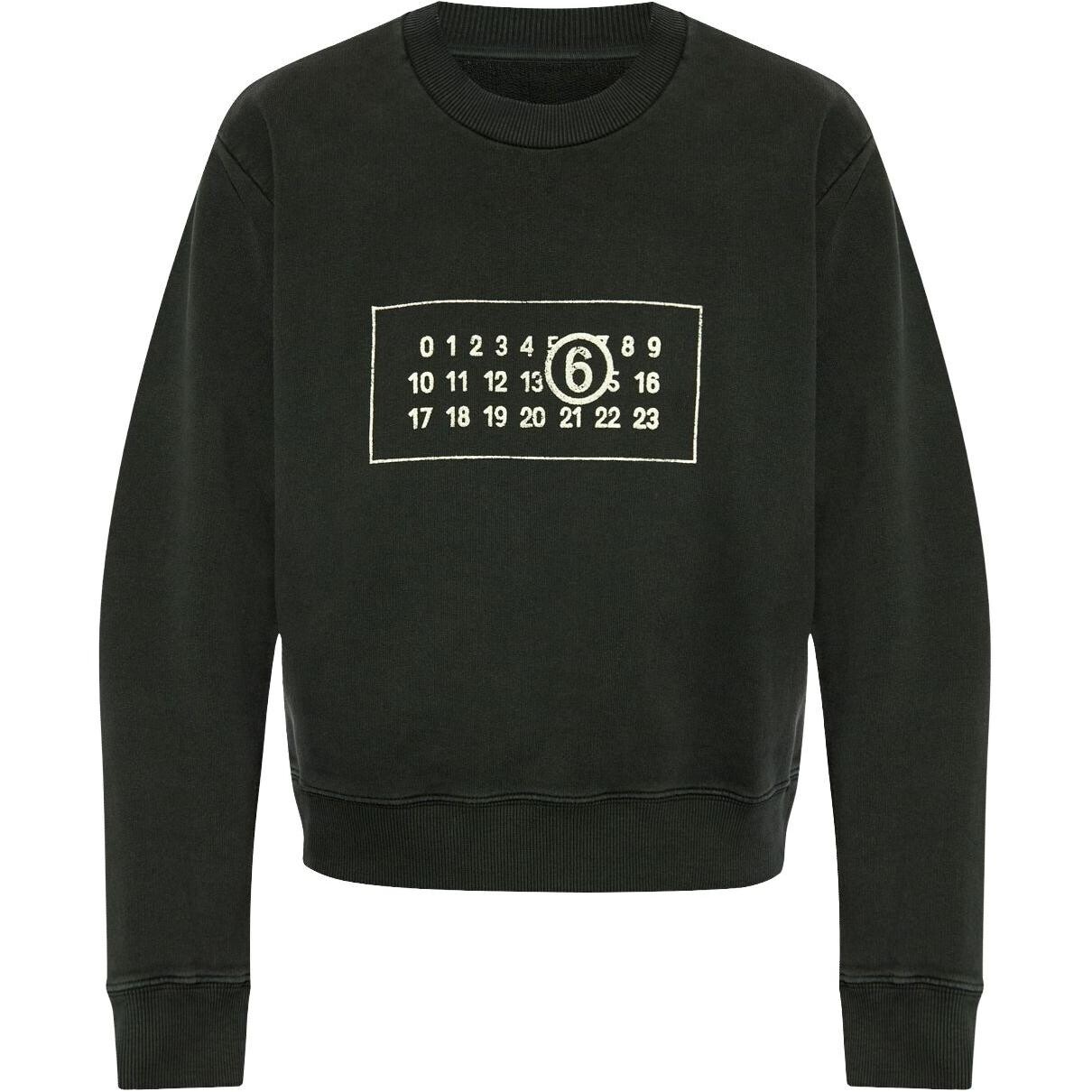 Толстовка женская черная Mm6 Maison Margiela 
Толстовка женская черная Mm6 Maison Margiela