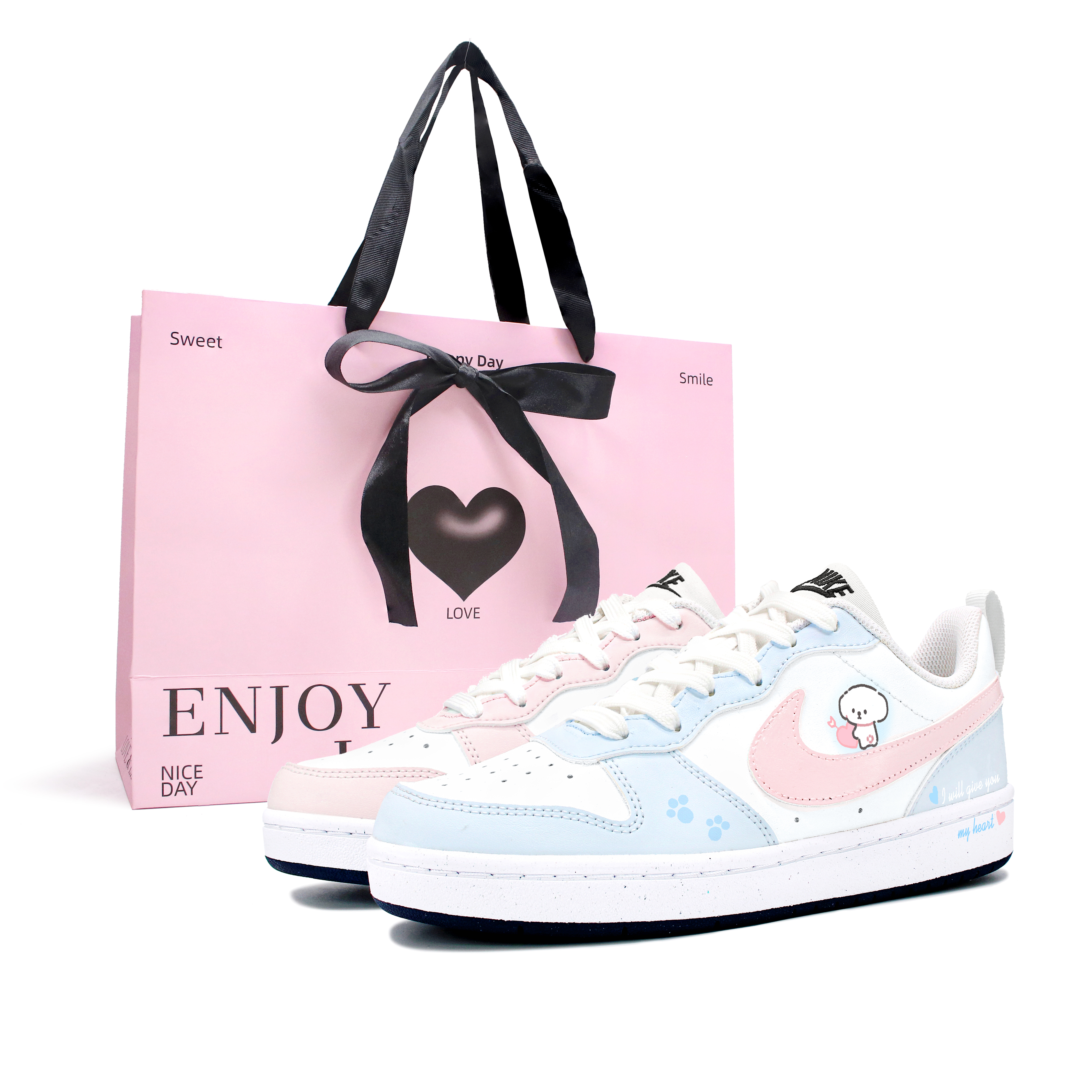 Низкие износостойкие детские кроссовки для скейтбординга Court Borough Love For Cat And Dog для подростков Nike, синий/розовый
Низкие износостойкие детские кроссовки для скейтбординга Court Borough Love For Cat And Dog для подростков Nike, синий/розовый