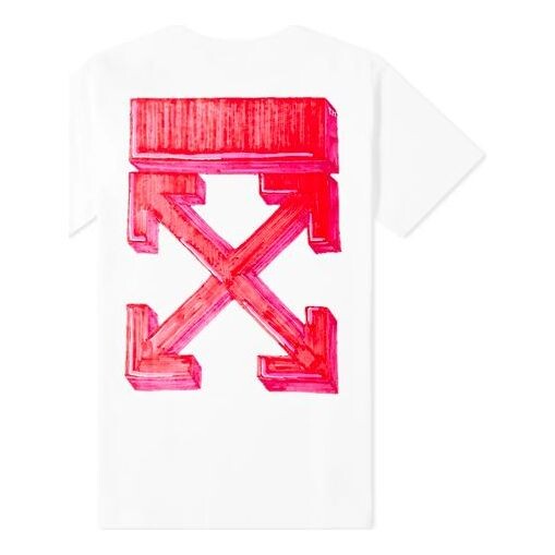 Футболка fw20 marker arrow red arrow printed men white Off-White, белый 
Футболка fw20 marker arrow red arrow printed men white Off-White, белый