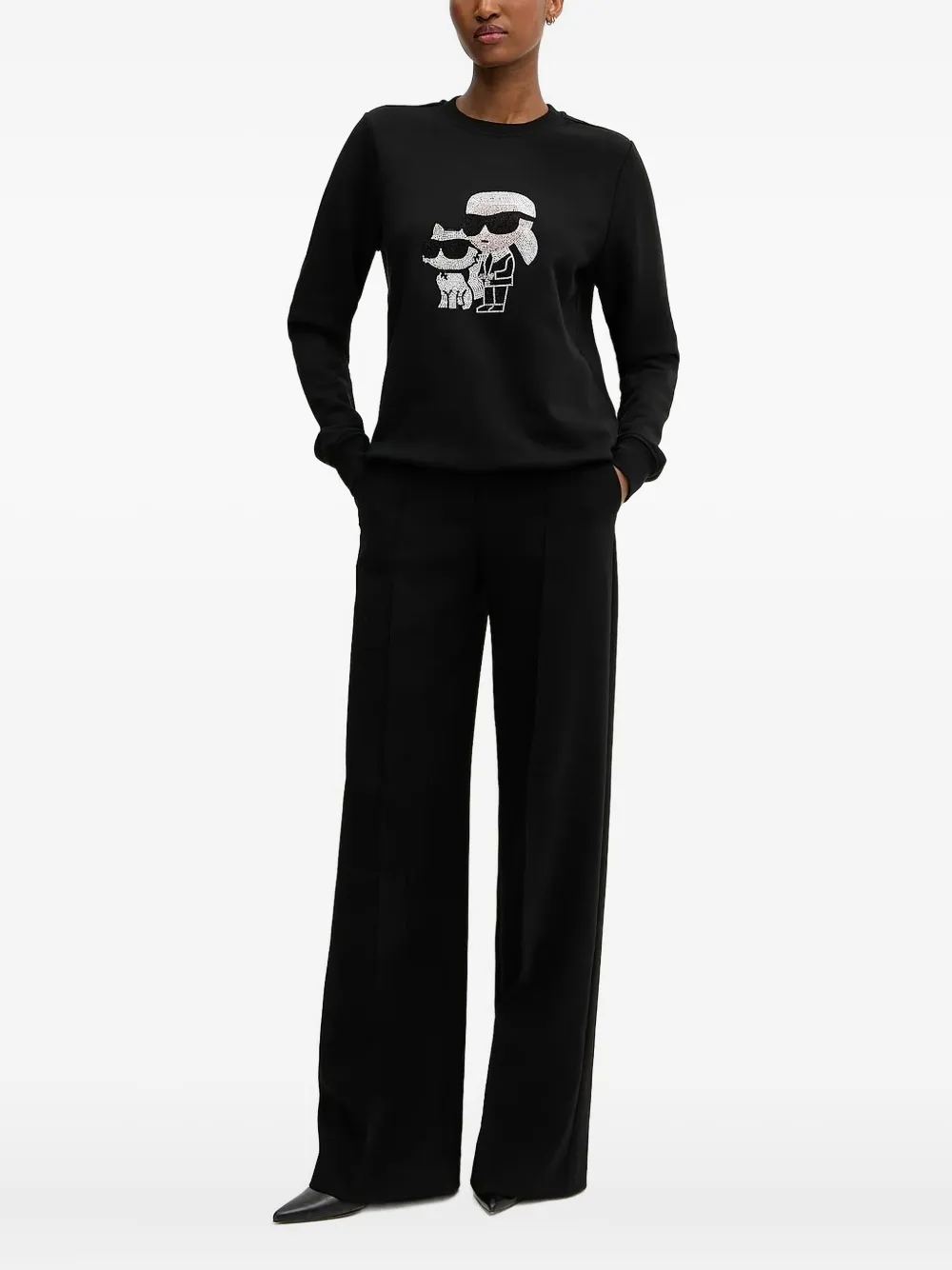 Толстовка, украшенная кристаллами KARL LAGERFELD, черный
Толстовка, украшенная кристаллами KARL LAGERFELD, черный