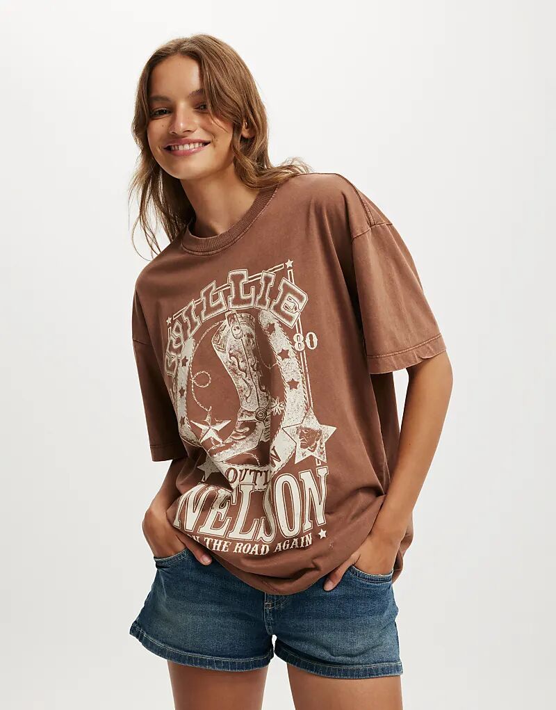 Футболка свободного кроя с принтом Cotton On The LCN Music коричневого цвета Cotton On
Футболка свободного кроя с принтом Cotton On The LCN Music коричневого цвета Cotton On