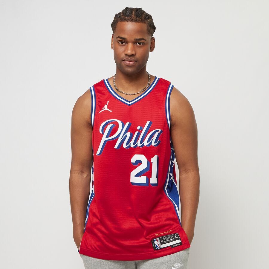 Майка NBA Dri-FIT Swingman Jersey Philadelphia 76ers - Joel Embiid NIKE, цвет university red/embiid joel
Майка NBA Dri-FIT Swingman Jersey Philadelphia 76ers - Joel Embiid NIKE, цвет university red/embiid joel