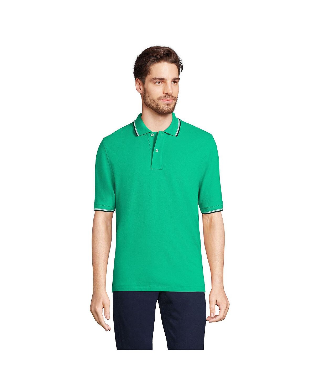 Мужская рубашка-поло с короткими рукавами Comfort-First в сетку Lands' End
Мужская рубашка-поло с короткими рукавами Comfort-First в сетку Lands' End