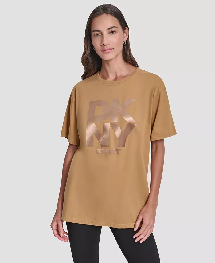 Женская туника с коротким рукавом оверсайз Dkny, коричневый
Женская туника с коротким рукавом оверсайз Dkny, коричневый