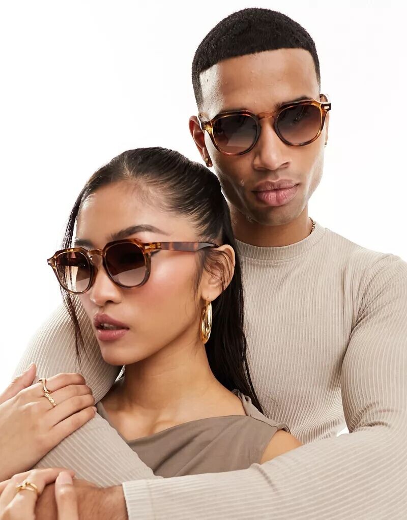 Солнцезащитные очки с шестигранной округлой оправой черепахового цвета AJ Morgan
Солнцезащитные очки с шестигранной округлой оправой черепахового цвета AJ Morgan