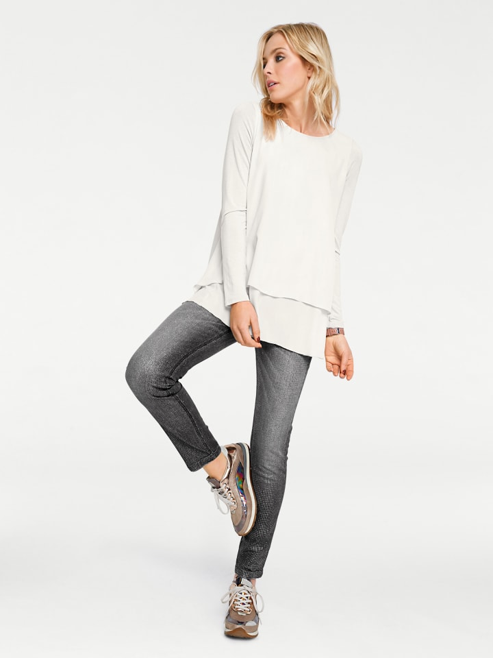 Рубашка с длинными рукавами цвета экрю Heine
Рубашка с длинными рукавами цвета экрю Heine