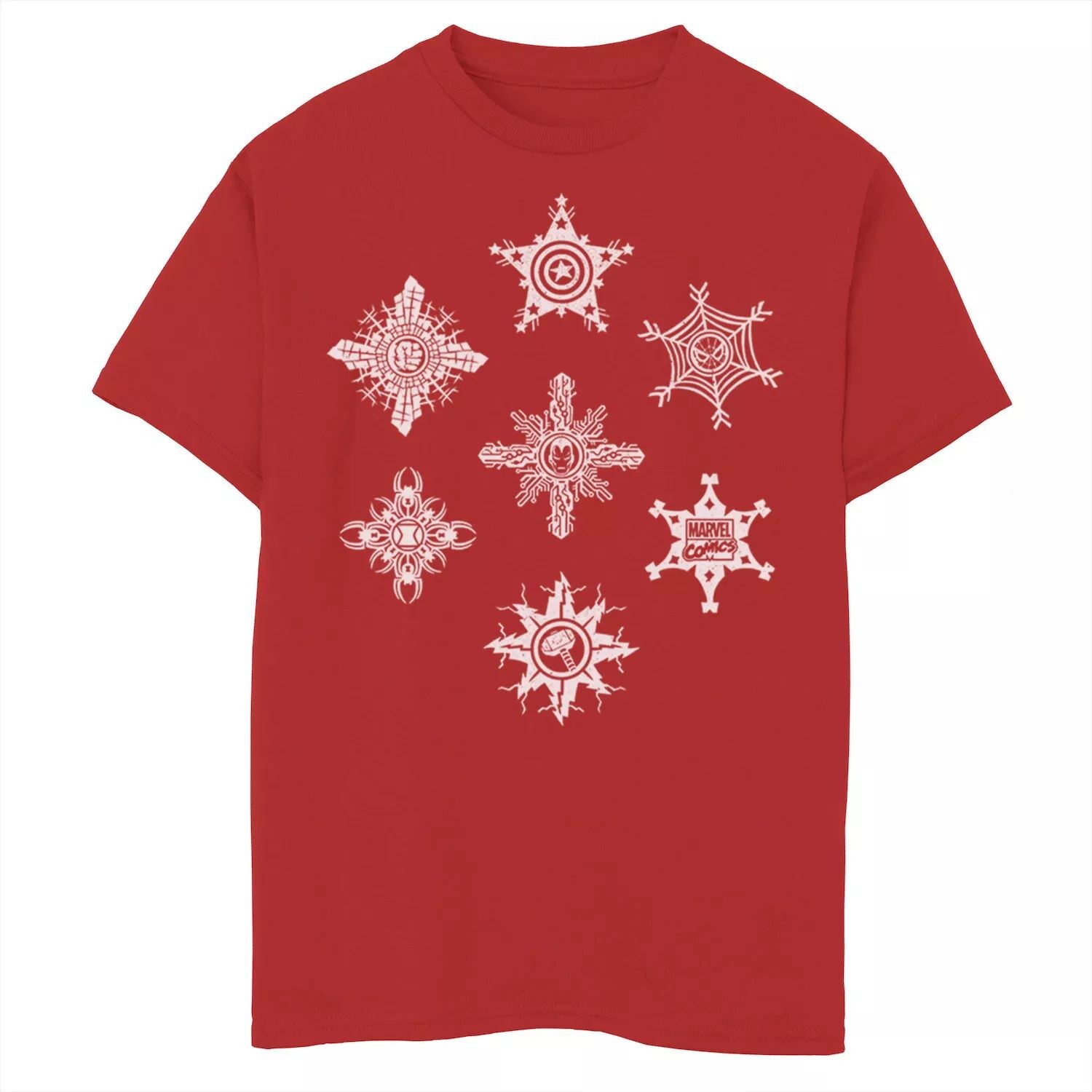 Рождественская футболка с символами снежинок Marvel для мальчиков 8–20 лет Licensed Character
Рождественская футболка с символами снежинок Marvel для мальчиков 8–20 лет Licensed Character