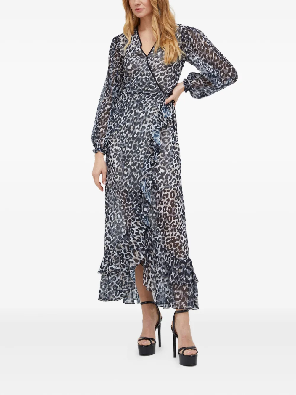 Платье с оборками и анималистичным принтом Guess Usa, серый
Платье с оборками и анималистичным принтом Guess Usa, серый