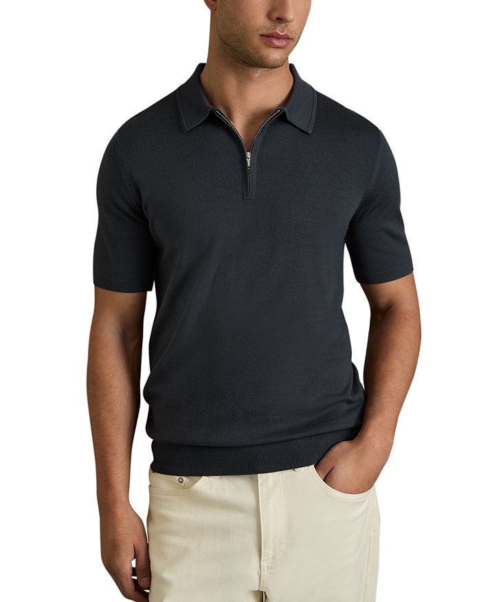 Поло Maxwell с коротким рукавом и молнией на половину длины из мериносовой шерсти REISS, черный
Поло Maxwell с коротким рукавом и молнией на половину длины из мериносовой шерсти REISS, черный