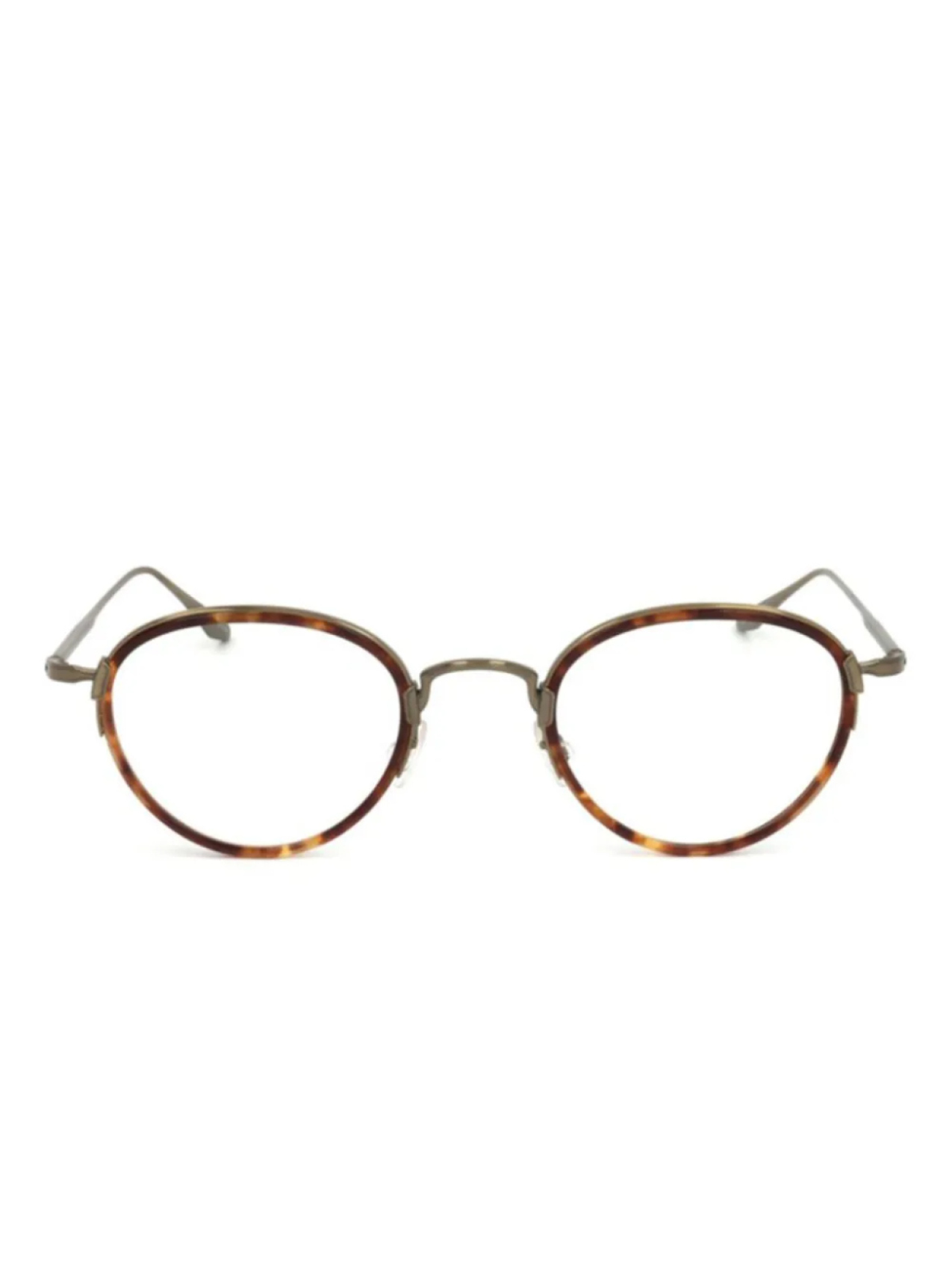 Очки в круглой оправе Barton Perreira, коричневый 
Очки в круглой оправе Barton Perreira, коричневый