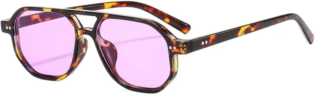 Винтажные мужские солнцезащитные очки с двойной перемычкой и многоугольными линзами, модные женские очки с линзами Ocean Lens и заклепками, защита от УФ-излучения UV400 VFDHN, C6 Leopard Purple
Винтажные мужские солнцезащитные очки с двойной перемычкой и многоугольными линзами, модные женские очки с линзами Ocean Lens и заклепками, защита от УФ-излучения UV400 VFDHN, C6 Leopard Purple