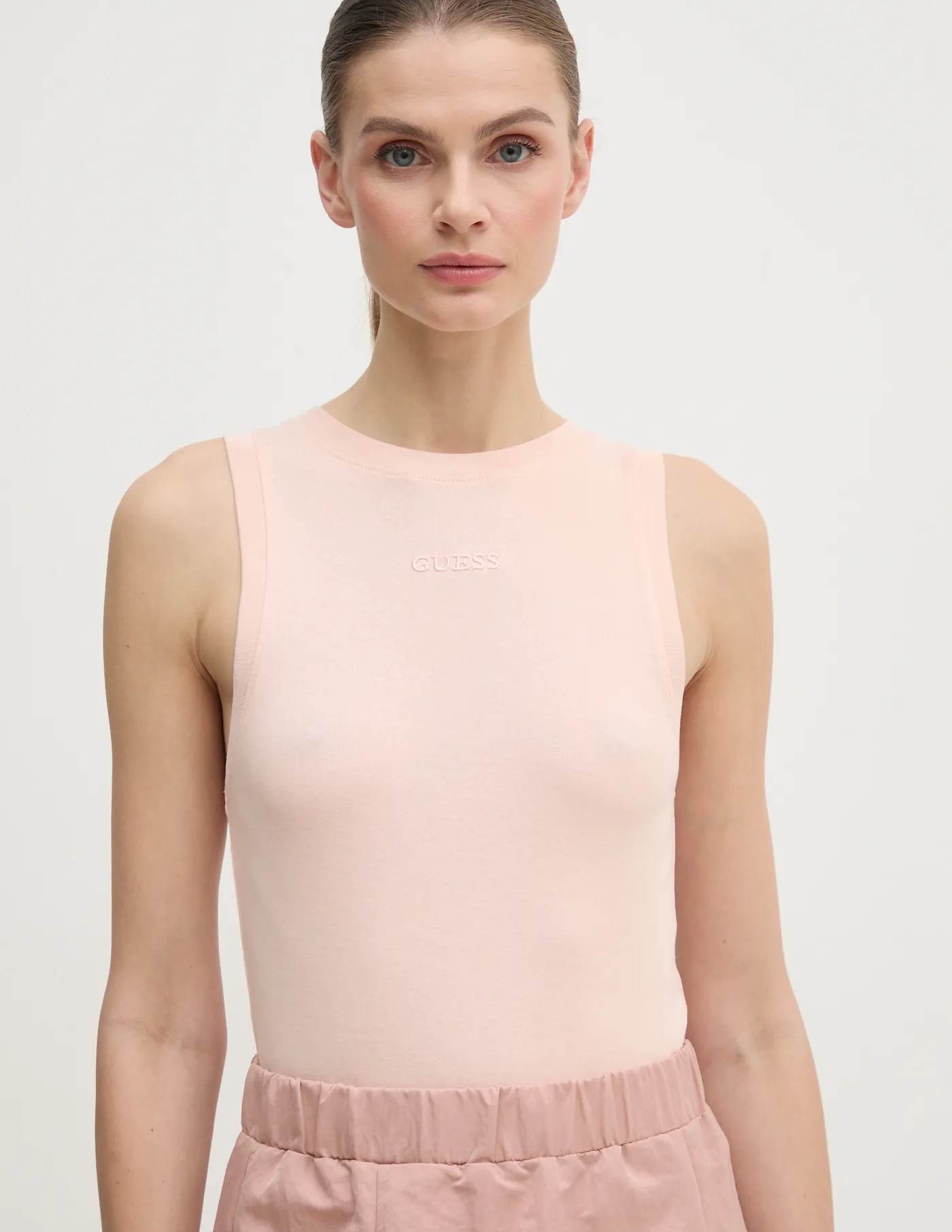 Хлопковый топ GELSEY Guess, розовый
Хлопковый топ GELSEY Guess, розовый