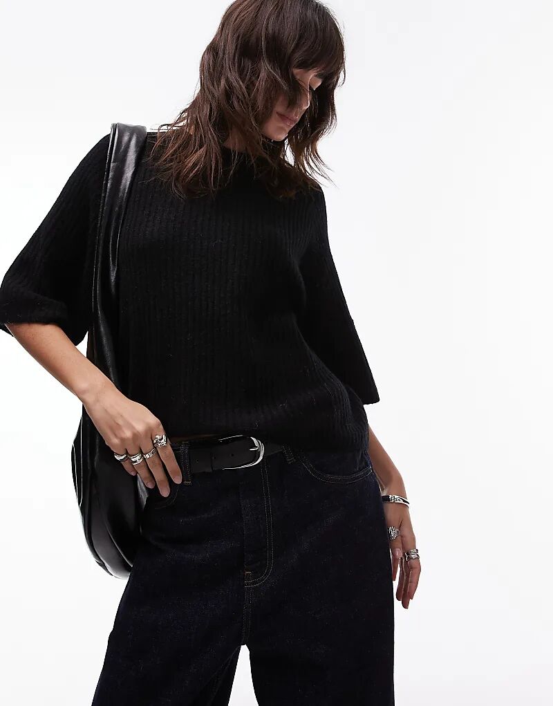 Джемпер с короткими рукавами из альпаки черного цвета & Other Stories
Джемпер с короткими рукавами из альпаки черного цвета & Other Stories