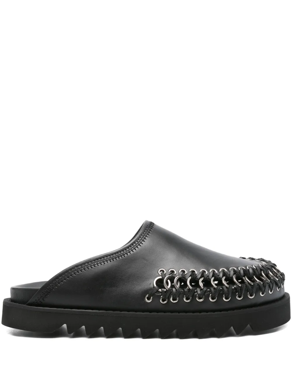 Кожаные мюли с цепочкой Toga Virilis, черный 
Кожаные мюли с цепочкой Toga Virilis, черный