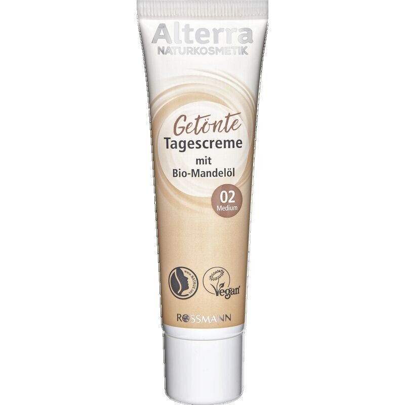 Тональный дневной крем 02 – средний Alterra NATURKOSMETIK, 30 ml 
Тональный дневной крем 02 – средний Alterra NATURKOSMETIK, 30 ml