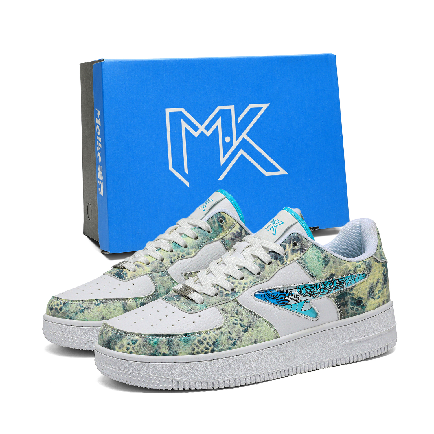 MEIKE Скользоустойчивые и износостойкие низкие скейтерские кроссовки унисекс белый светло-зеленый - белый светло-зеленый бокс, цвет White Light Green Box
MEIKE Скользоустойчивые и износостойкие низкие скейтерские кроссовки унисекс белый светло-зеленый - белый светло-зеленый бокс, цвет White Light Green Box