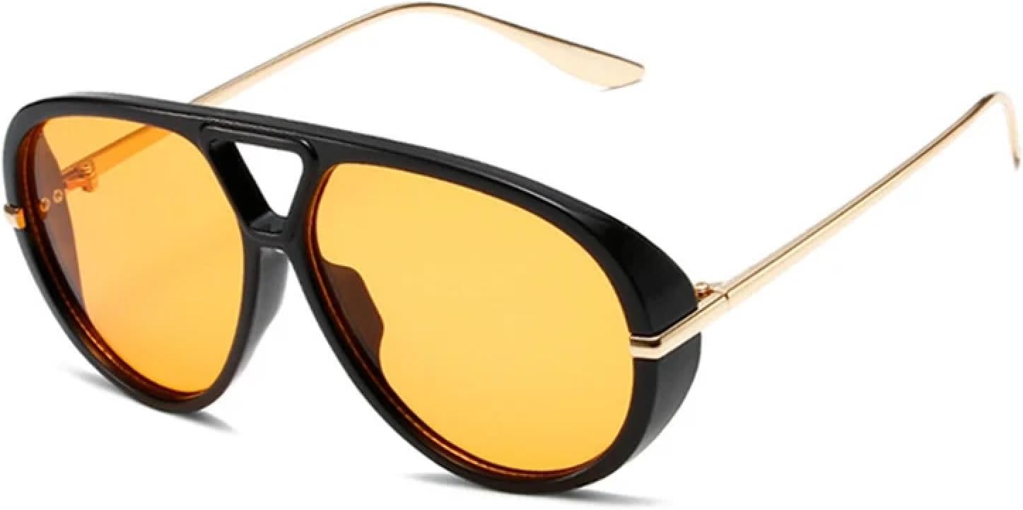 Солнцезащитные очки с защитой от УФ-излучения UV400 для женщин и мужчин | Большие, с двойной перемычкой, в стиле панк с градиентным переходом | для занятий спортом на открытом воздухе DSVIGF, Black Orange
Солнцезащитные очки с защитой от УФ-излучения UV400 для женщин и мужчин | Большие, с двойной перемычкой, в стиле панк с градиентным переходом | для занятий спортом на открытом воздухе DSVIGF, Black Orange