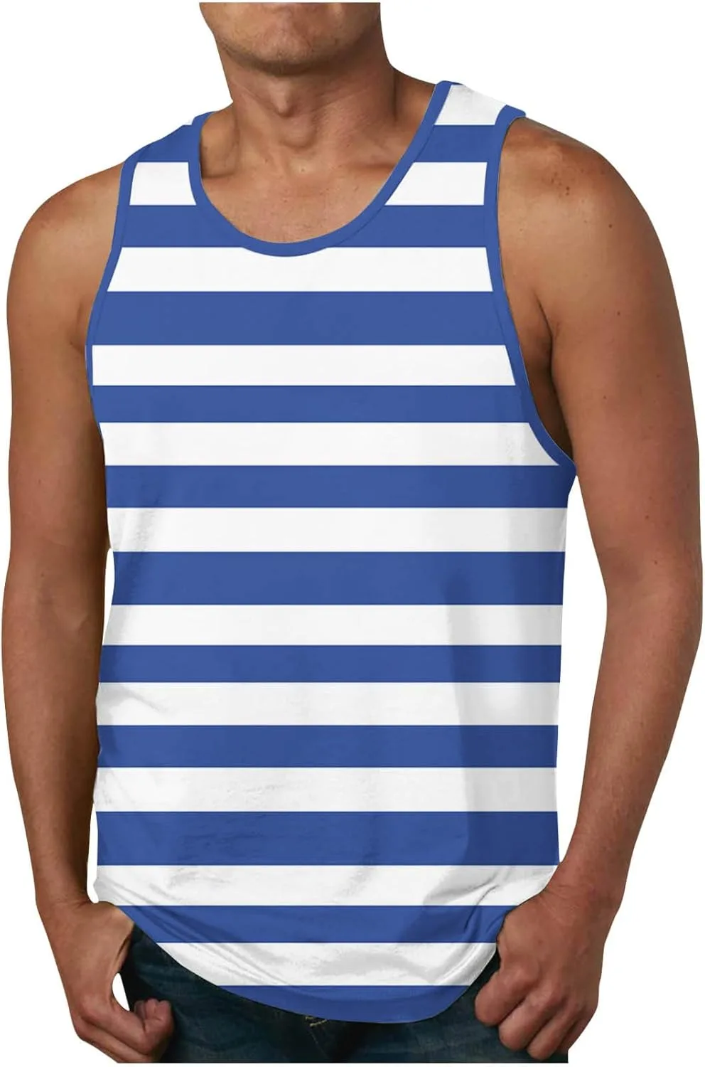 Мужские полосатые майки для пляжа и спортзала Sdeycui
Мужские полосатые майки для пляжа и спортзала Sdeycui