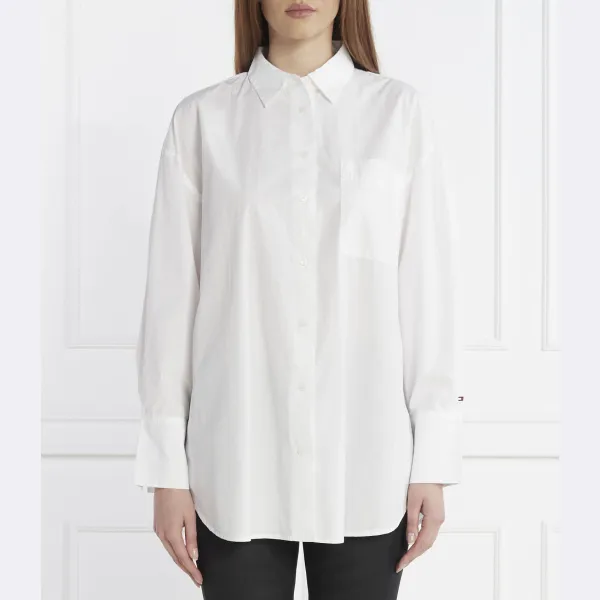 Базовая рубашка свободного кроя Tommy Hilfiger, белый
Базовая рубашка свободного кроя Tommy Hilfiger, белый