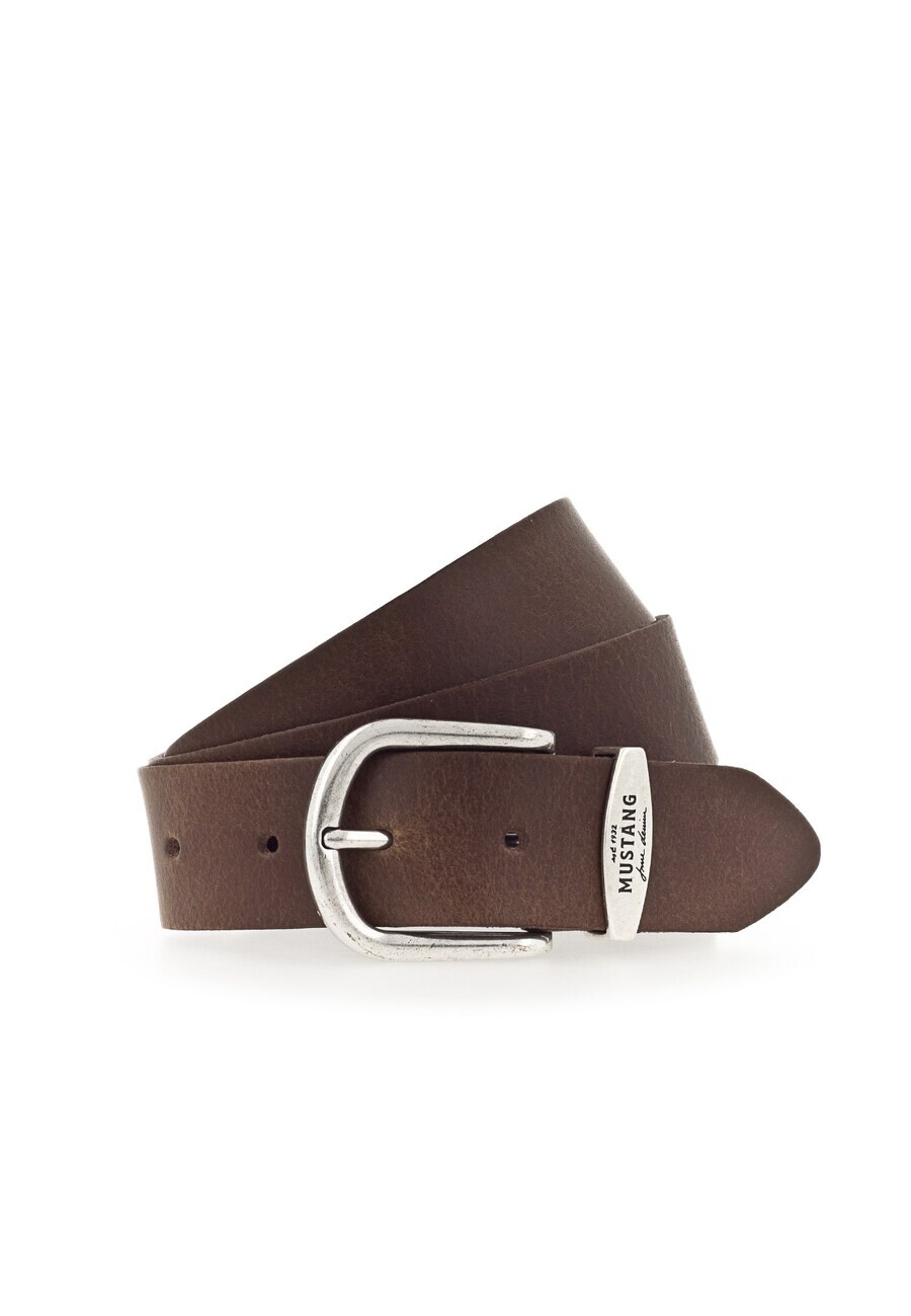 Кожаный ремень MUSTANG Belt, коричневый 
Кожаный ремень MUSTANG Belt, коричневый