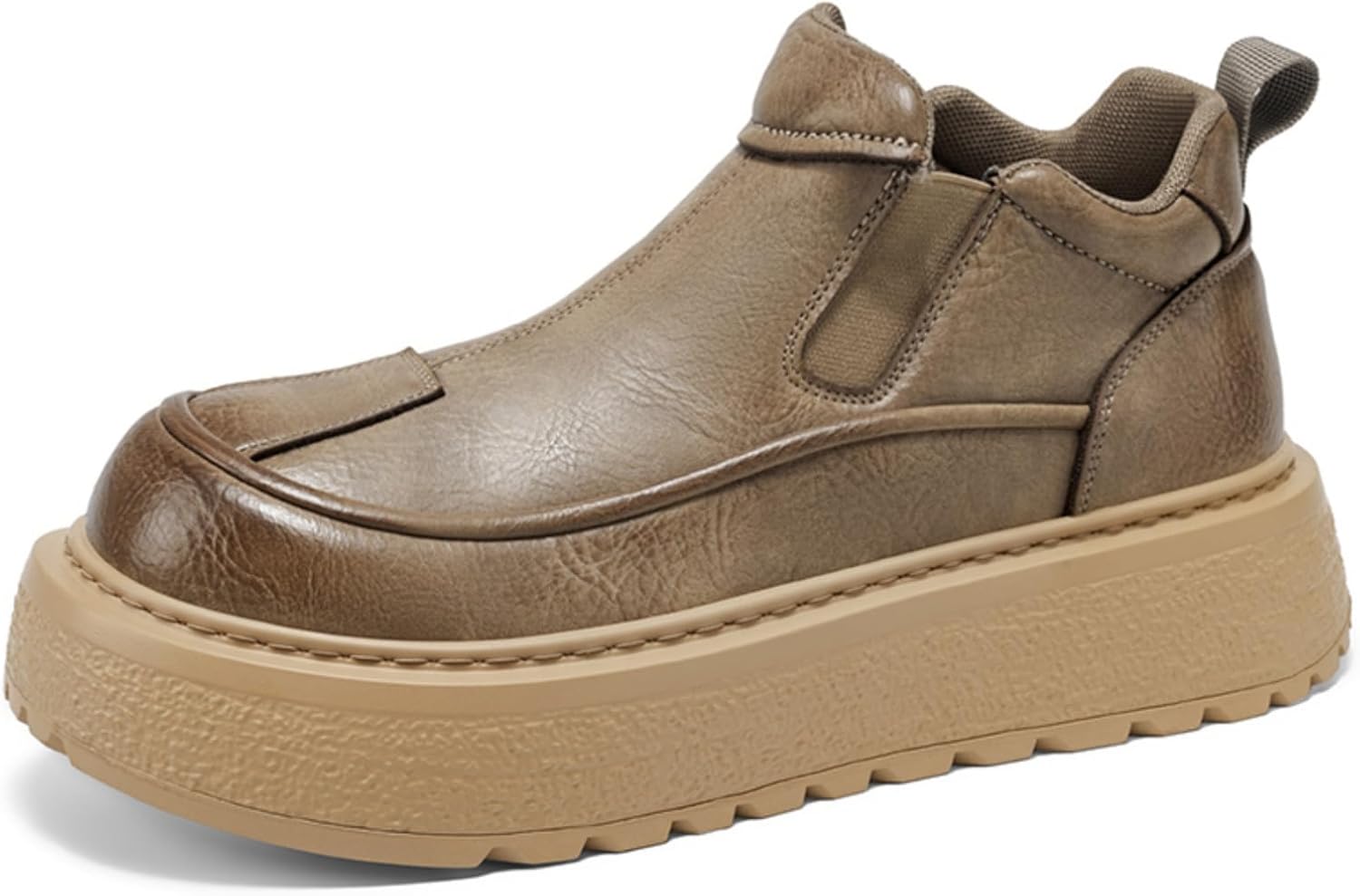 Мужские кожаные слипоны - удобная подошва из плотной резины, мягкая сетчатая подкладка с эластичными боковинами, круглый носок, повседневная обувь для ежедневной ходьбы и городской носки Kelibasi, коричневый
Мужские кожаные слипоны - удобная подошва из плотной резины, мягкая сетчатая подкладка с эластичными боковинами, круглый носок, повседневная обувь для ежедневной ходьбы и городской носки Kelibasi, коричневый