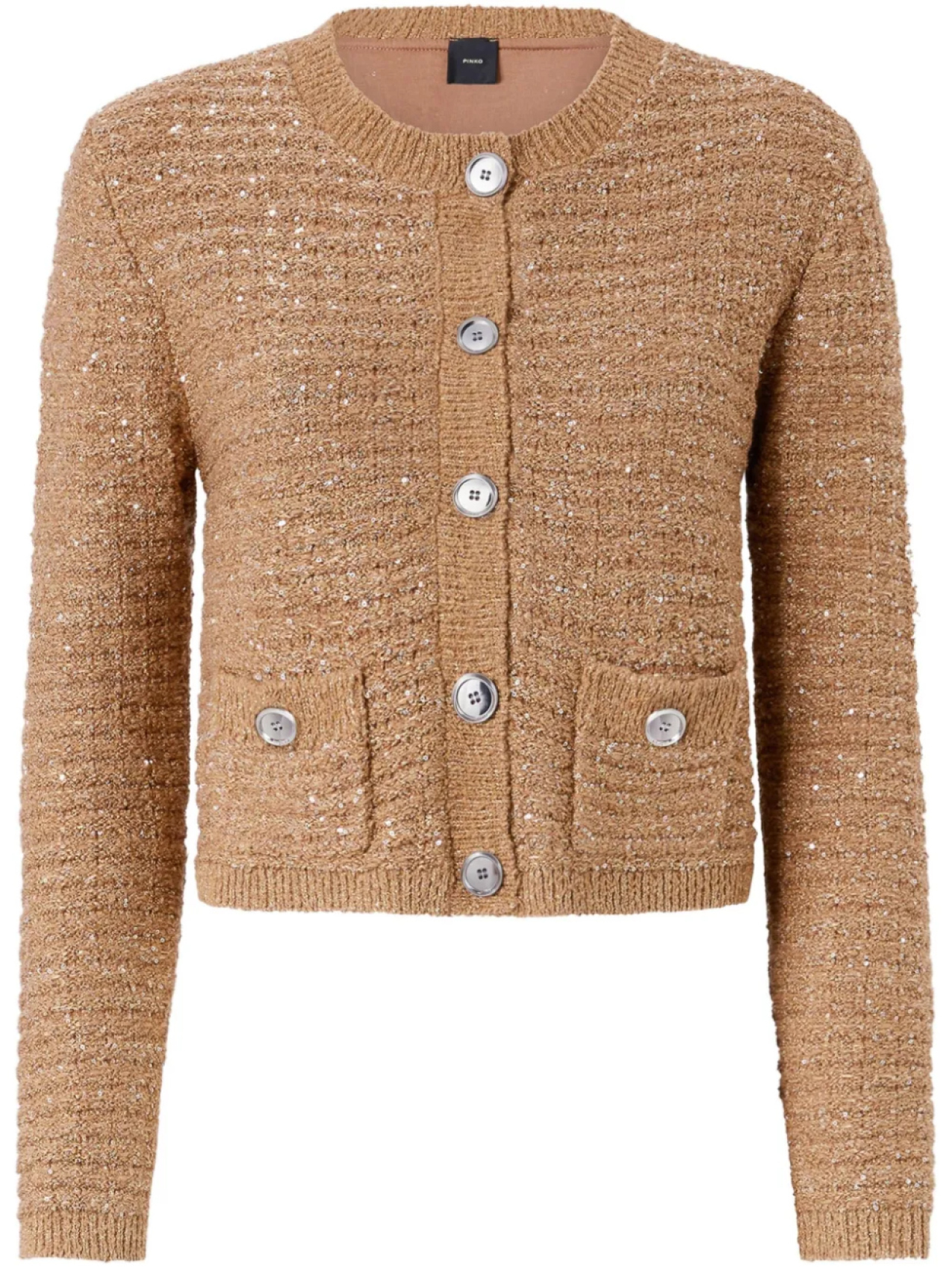Укороченный кардиган PINKO, нейтральный
Укороченный кардиган PINKO, нейтральный