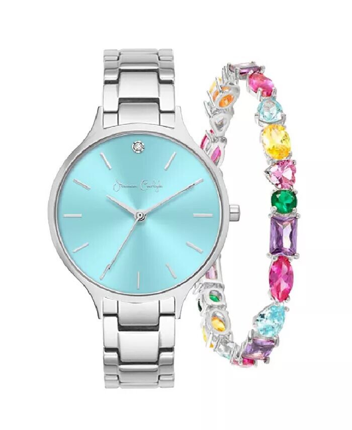 Женские кварцевые часы из сплава серебристого цвета с браслетом, 36 мм, подарочный набор Jessica Carlyle, мультиколор
Женские кварцевые часы из сплава серебристого цвета с браслетом, 36 мм, подарочный набор Jessica Carlyle, мультиколор