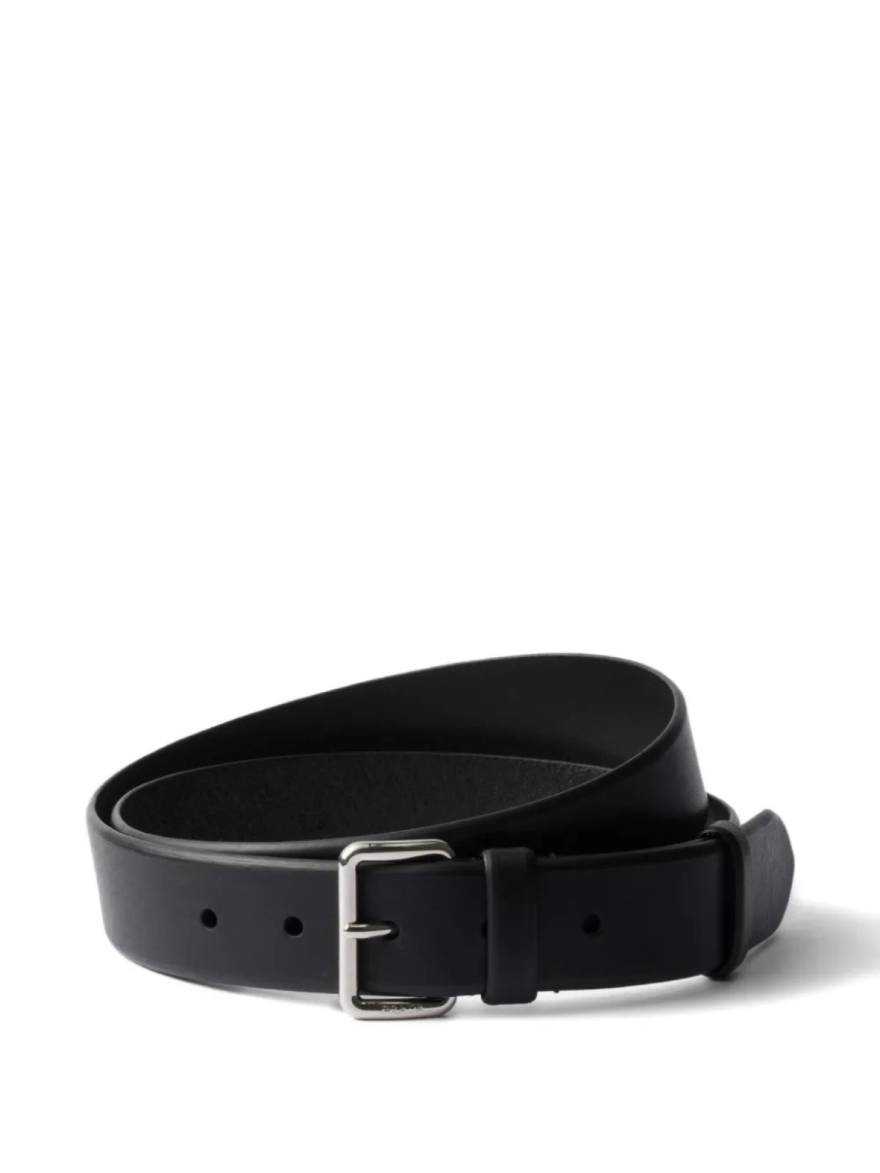 Ремень с кожаной пряжкой Prada, черный
Ремень с кожаной пряжкой Prada, черный