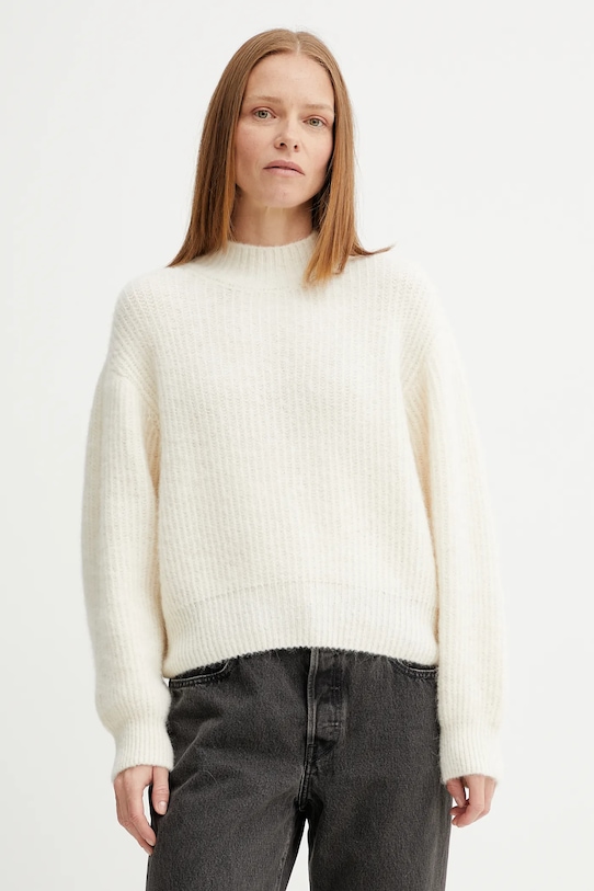 Свитер с добавлением шерсти American Vintage, бежевый
Свитер с добавлением шерсти American Vintage, бежевый