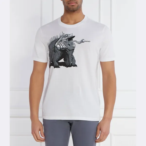 Пляжная футболка стандартного кроя Hugo, белый
Пляжная футболка стандартного кроя Hugo, белый