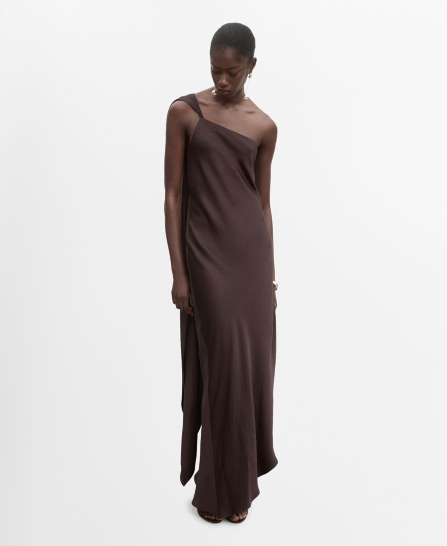 Женское асимметричное атласное платье MANGO, Brown
Женское асимметричное атласное платье MANGO, Brown