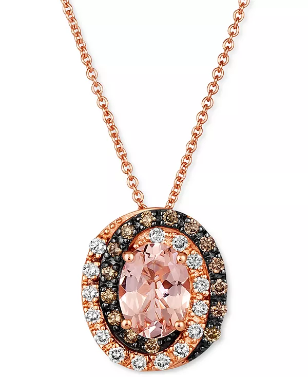 Регулируемое ожерелье с подвеской длиной 20 дюймов из 14-каратного розового золота с персиковым морганитом (7/8 карата) и бриллиантом (1/3 карата) Le Vian, morganite
Регулируемое ожерелье с подвеской длиной 20 дюймов из 14-каратного розового золота с персиковым морганитом (7/8 карата) и бриллиантом (1/3 карата) Le Vian, morganite
