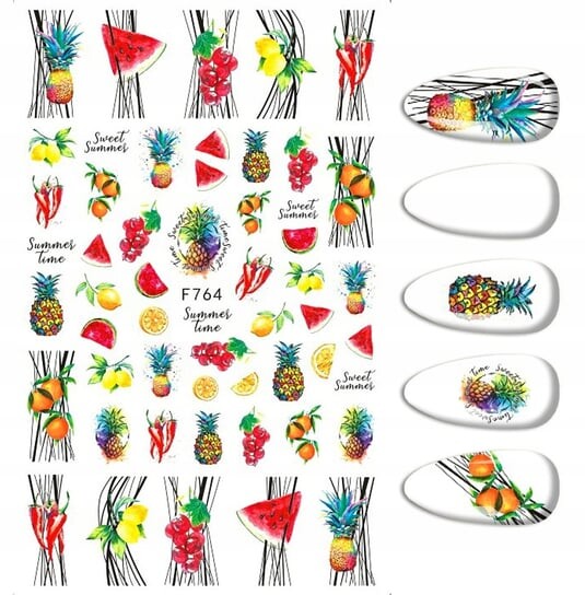 Наклейки для дизайна ногтей, эскизы фруктовых узоров, Frezarkowo
Наклейки для дизайна ногтей, эскизы фруктовых узоров, Frezarkowo