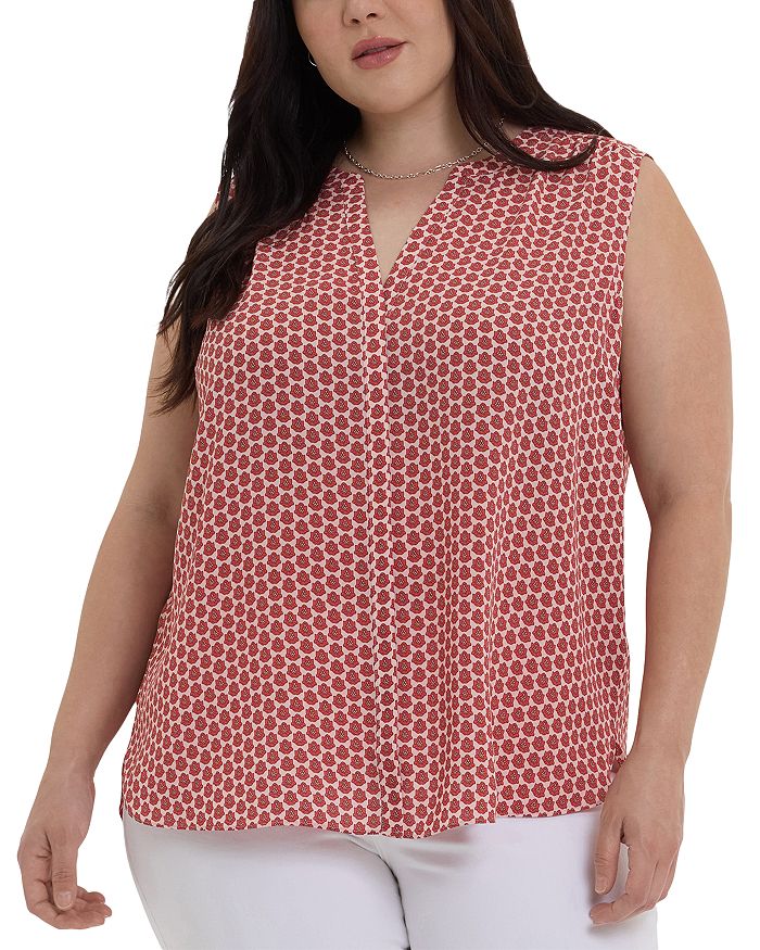 Блузка с защипами NYDJ Plus, красный
Блузка с защипами NYDJ Plus, красный