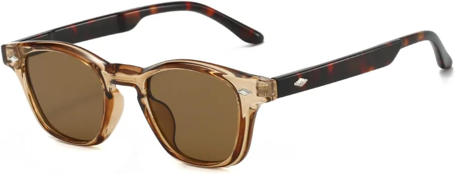 Солнцезащитные очки с защитой от УФ-излучения UV400 | Маленькие круглые прозрачные линзы в стиле панк с заклепками | для женщин и мужчин, для занятий спортом на открытом воздухе и вождения DSVIGF, Champagne
Солнцезащитные очки с защитой от УФ-излучения UV400 | Маленькие круглые прозрачные линзы в стиле панк с заклепками | для женщин и мужчин, для занятий спортом на открытом воздухе и вождения DSVIGF, Champagne