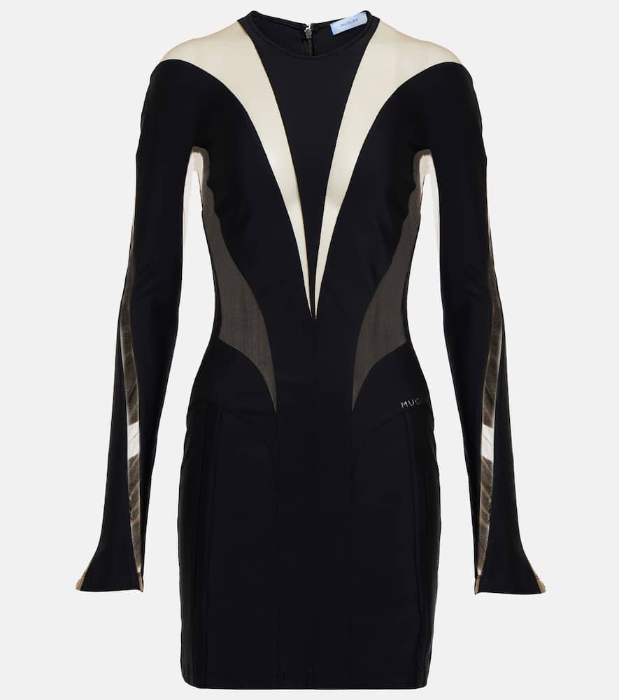 Мини-платье с панелями Mugler, Black Nude 01
Мини-платье с панелями Mugler, Black Nude 01