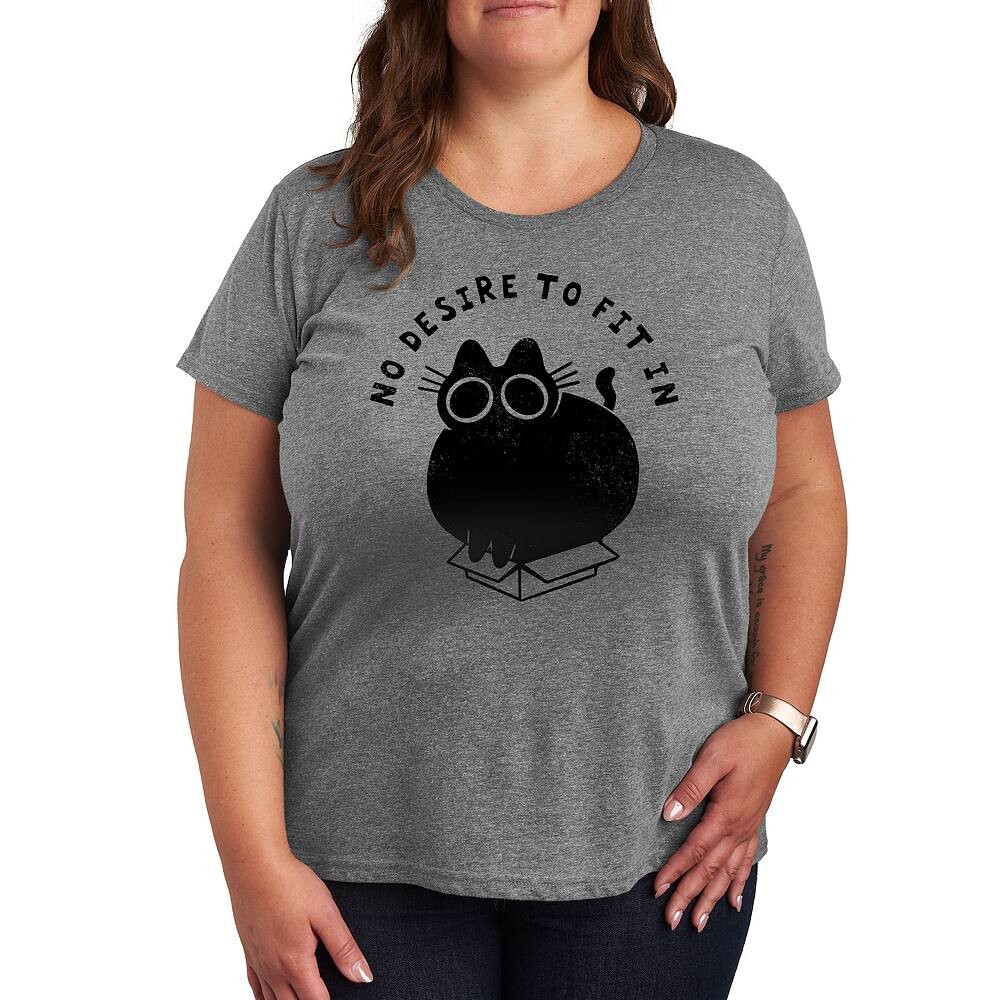 Плюс отсутствие желания вписываться в футболку с рисунком, цвет Heather Gray
Плюс отсутствие желания вписываться в футболку с рисунком, цвет Heather Gray