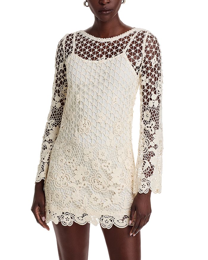 Вязаное платье с лодочкой и расклешенными рукавами - Exclusive AQUA, коричневый/бежевый
Вязаное платье с лодочкой и расклешенными рукавами - Exclusive AQUA, коричневый/бежевый