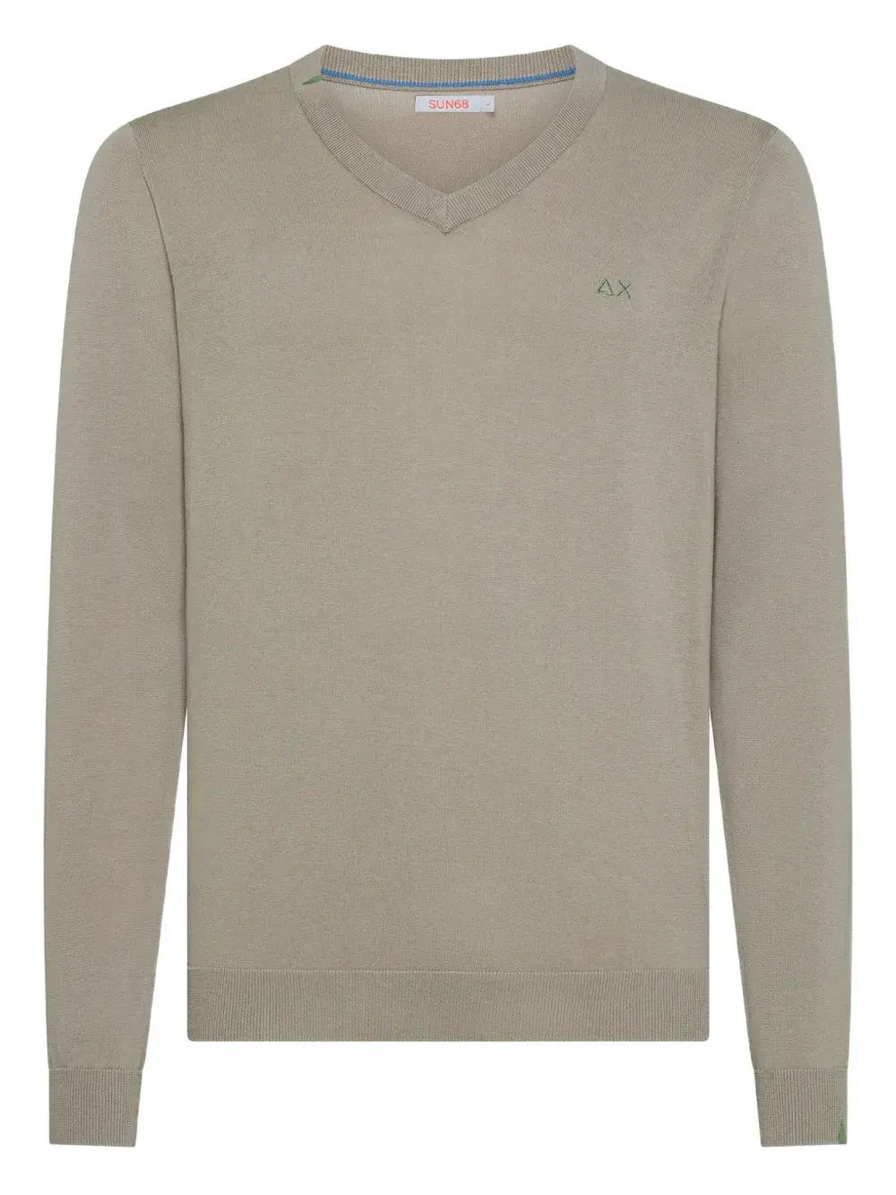 Свитер с V-образным вырезом и вышитым логотипом Sun68, нейтральный
Свитер с V-образным вырезом и вышитым логотипом Sun68, нейтральный