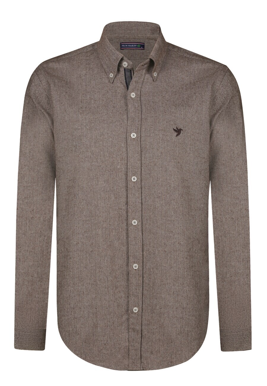 Повседневная рубашка Felix Hardy Regular fit Button Up Shirt, коричневый 
Повседневная рубашка Felix Hardy Regular fit Button Up Shirt, коричневый