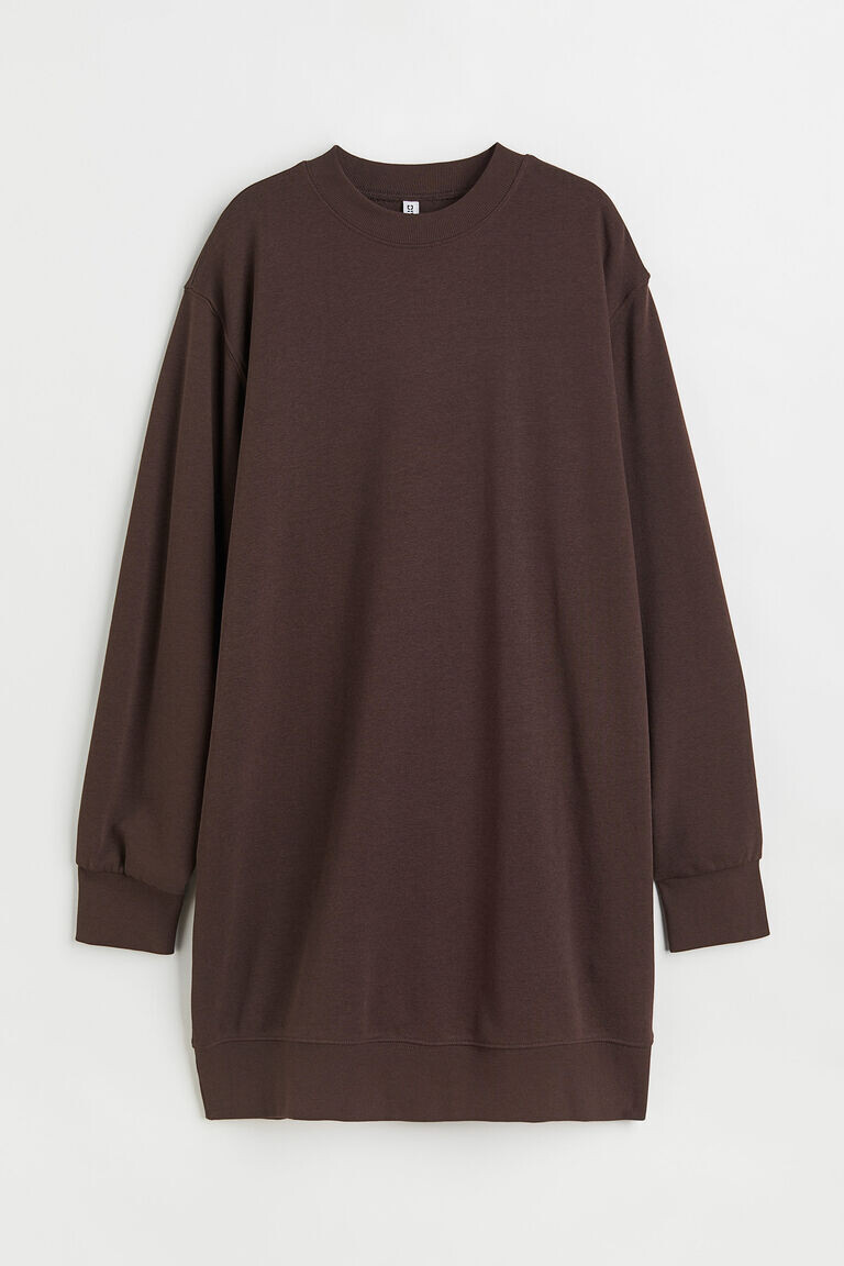 Платье-толстовка H&M, коричневый
Платье-толстовка H&M, коричневый