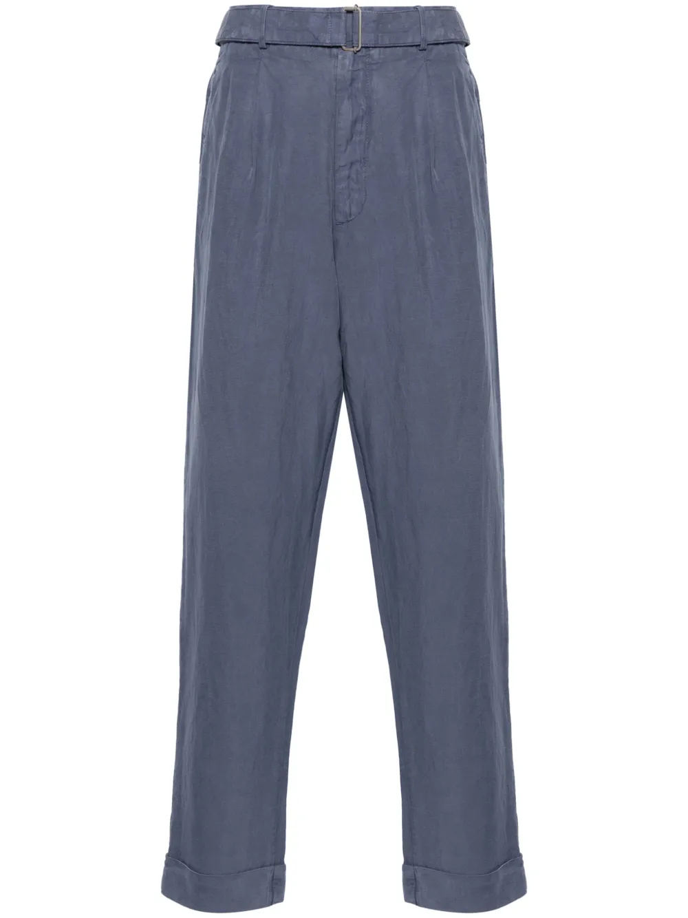 Зауженные брюки со складками Officine Generale, синий
Зауженные брюки со складками Officine Generale, синий