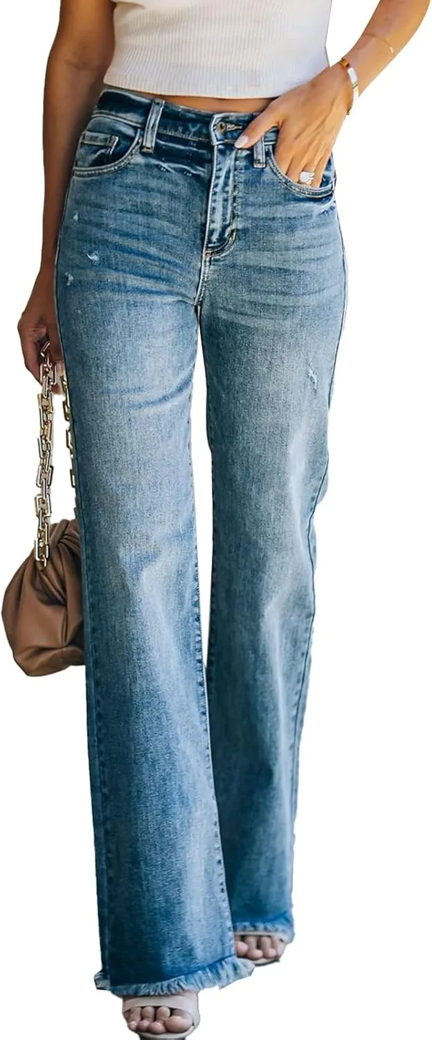 Женские джинсы wide leg с рваными краями ATOFY
Женские джинсы wide leg с рваными краями ATOFY