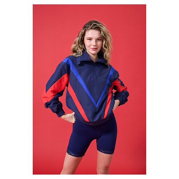 Женская куртка-пуловер на четверть молнии Philadelphia Phillies Ripstop Chevron в темно-синем цвете Terez
Женская куртка-пуловер на четверть молнии Philadelphia Phillies Ripstop Chevron в темно-синем цвете Terez