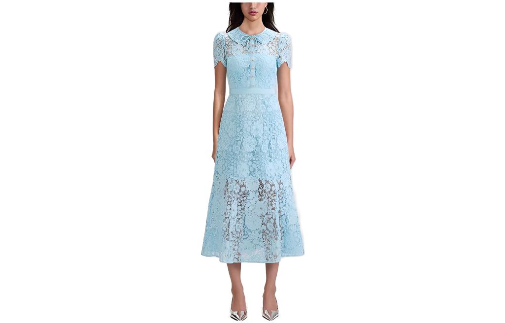 Женское платье с коротким рукавом Self portrait Self-portrait, синий
Женское платье с коротким рукавом Self portrait Self-portrait, синий